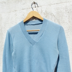 Blusa de lã Azul - P - comprar online