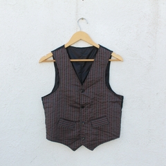 Colete Preto Listra Vintage - P