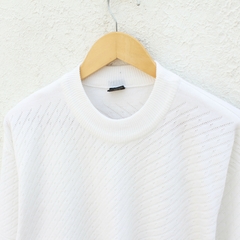 Blusa de Lã Branca Vintage - G - comprar online