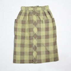 Saia Xadrez Verde Vintage - P