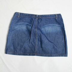 Saia Jeans Prata Preta - 40 na internet