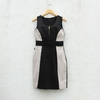 Vestido Preto e Off White - P