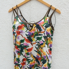 Vestido Estampado - P - Brecho Ja Vali