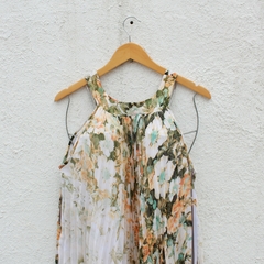 Vestido Floral Plissado - M - comprar online