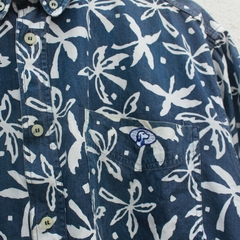 Camisa Azul e Branca Sheffiel - G - loja online