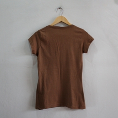 Camiseta Marrom Camiseteria - M - Brecho Ja Vali