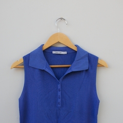 Regata de Fio Azul - P - comprar online