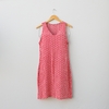 Vestido Vermelho e Bege - P