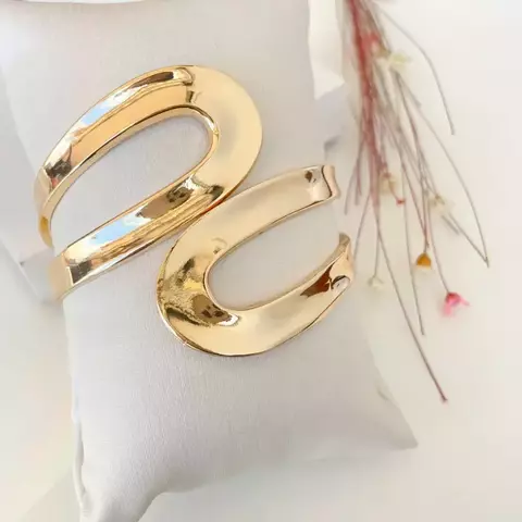 Bracelete Gota Vazada Ouro