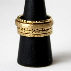 SET ANILLOS DEL BOSQUE T3 Bronce