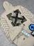 MOLETOM CANGURU OFF-WHITE TAPE - BEGE na internet