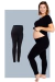 calça legging para gestante preta Expecting kit