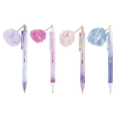 LAPISEIRA PLÁSTICA DIVERTIDA 0,7MM - POMPOM - BRW - comprar online