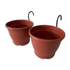 FLOREIRA PARA CERCA - VASO MARROM 19CM - comprar online