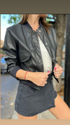 Bomber eco cuero
