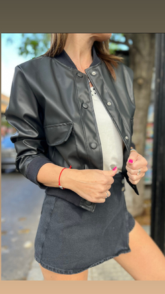 Bomber eco cuero