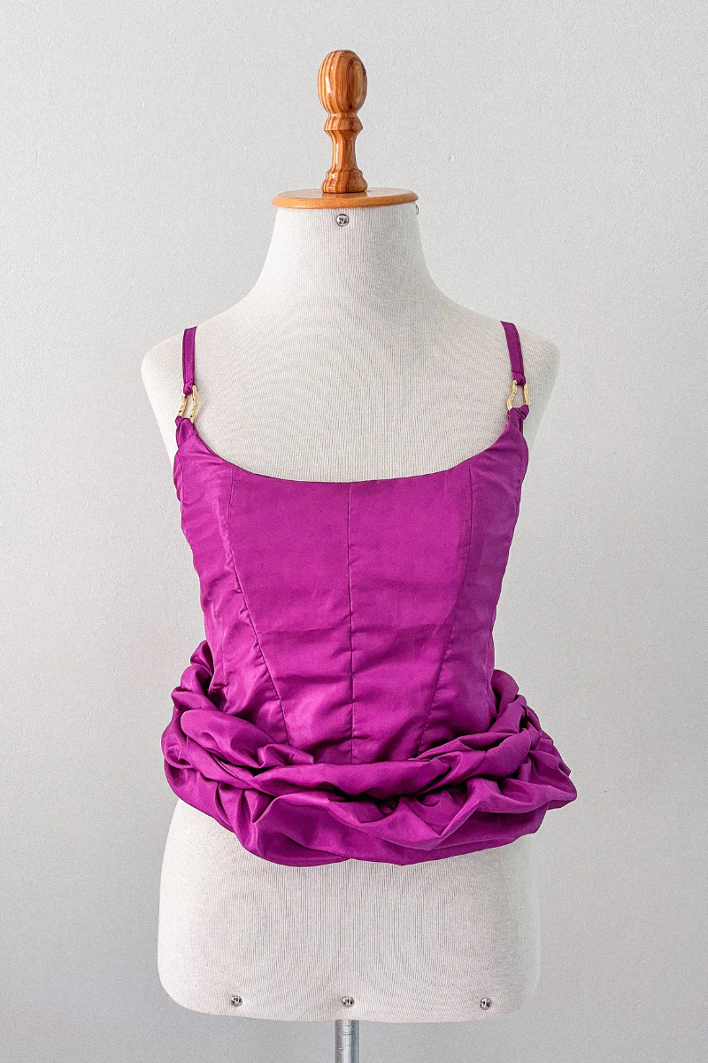Corset Camille Franzido Roxo