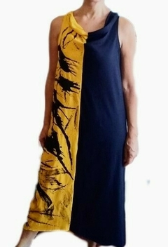 Vestido Artístico Black Mostarda - comprar online