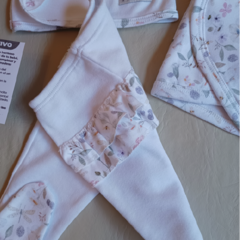 Set primer cuadrito rosa con estampado - comprar online