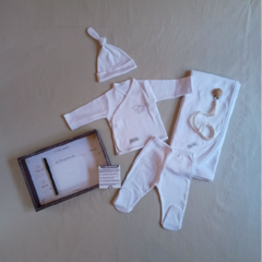 Set primer cuadrito blanco con estampa - comprar online