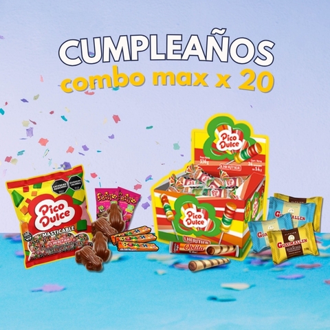 Combo Cumpleaños Max x 20