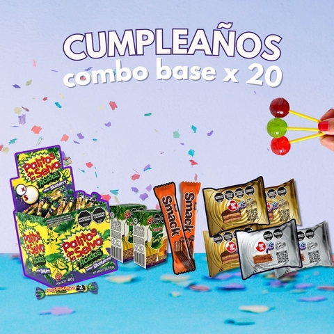 Combo Cumpleaños Base X 20