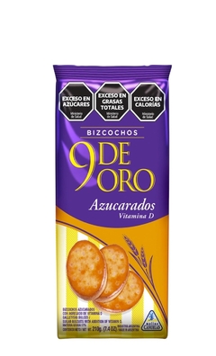 Bizcocho 9 de Oro Azucaradas 210 grs