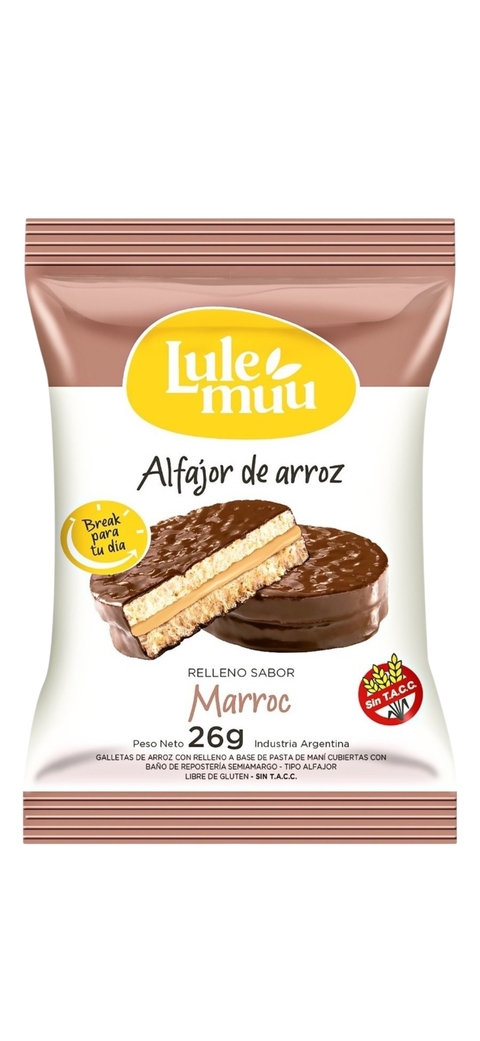 Alfajor Arroz Lulemuu Marroc 26 grs