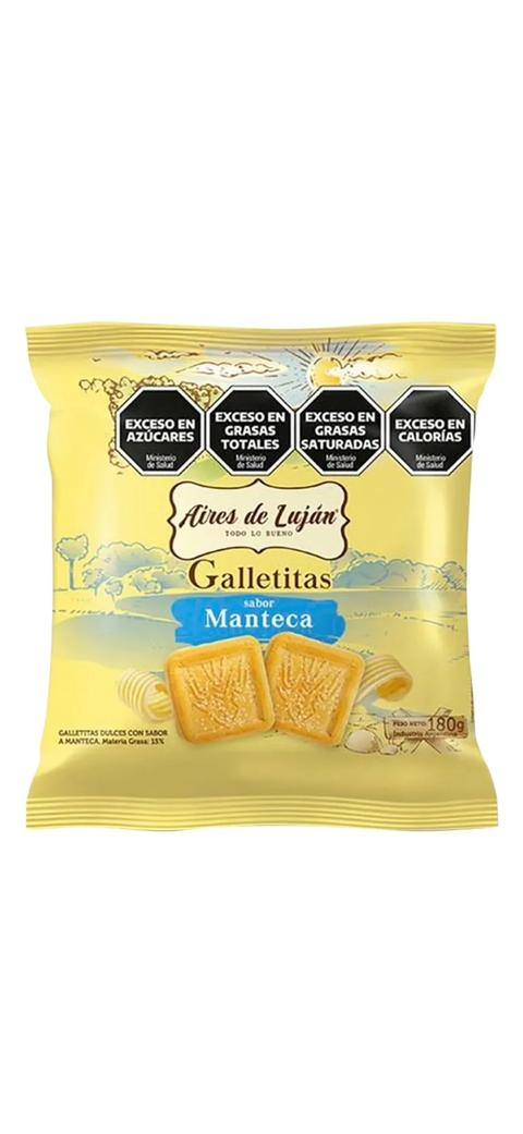 Galletita Aire de Lujan Manteca 180 grs