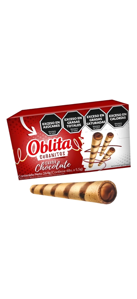 Cubanito Oblita Sabor Chocolate 48 un 5,5 grs