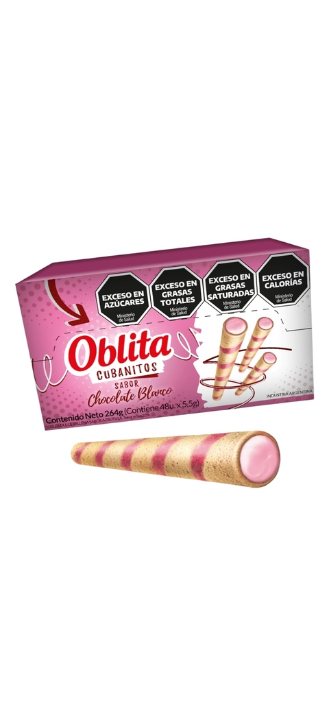 Cubanito Oblita Sabor Frutilla 48 un 5,5 grs