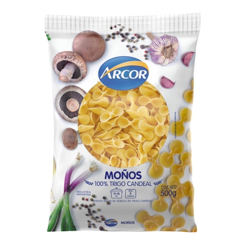 Fideos Arcor Moños 500 Grs.