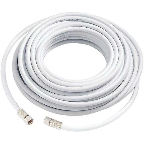 Cabo Coaxial 20m Para Antena Digital Sky Parabólica Montado
