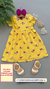 Vestido kyly amarelo floral