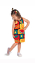Vestido kyly frutinhas preto - Girafandokids