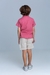 Conjunto mauricinho em linho rosa queimado - Girafandokids