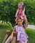 Conjunto peplum frutinhas pink na internet
