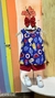 Conjunto kyly flamingo azul