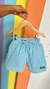 Bermuda em linho azul - comprar online