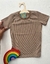 Camisa listras nude - comprar online