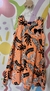 Vestido laranja floral - Girafandokids