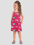 Vestido kyly passaros vermelho - loja online