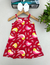 Vestido kyly passaros vermelho na internet