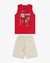 Conjunto rei rex dino vermelho na internet