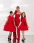 Vestido vermelho flor na internet