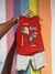 Conjunto rei rex dino vermelho - comprar online