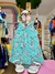Vestido kyly rosas verde - comprar online