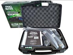 Microfone Sem Fio Duplo Uhf De Mão - Pro Bass Uf-112 - loja online