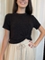 Cropped Lurex Babi - Preto - comprar online