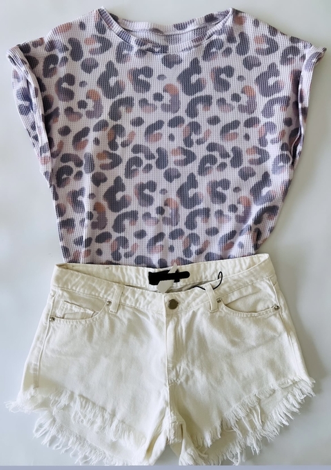short jean deflecado blanco 28 6000-2-7